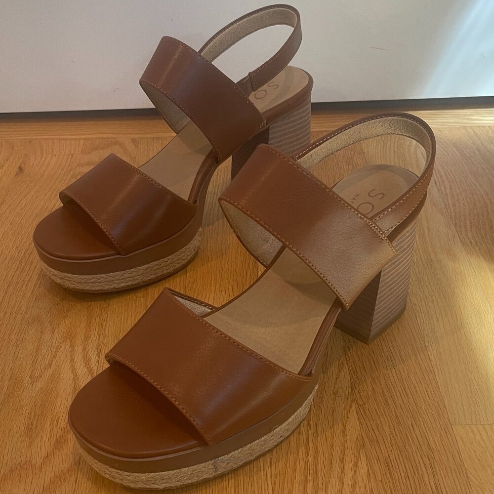 NEW! NATURALIZER SOUL: HOLLY Slingback Sandal - Mid Brown - Size 11W